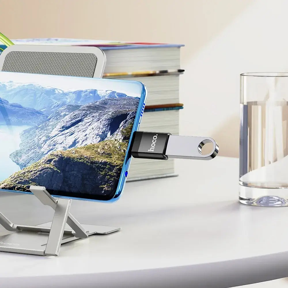 Hoco UA17 OTG Adapter USB-C auf USB-A Schwarz - MIZO.at