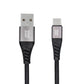 Blue Star USB-C Kabel – 1,2m Schwarz Schnellladung Datensync - MIZO.at