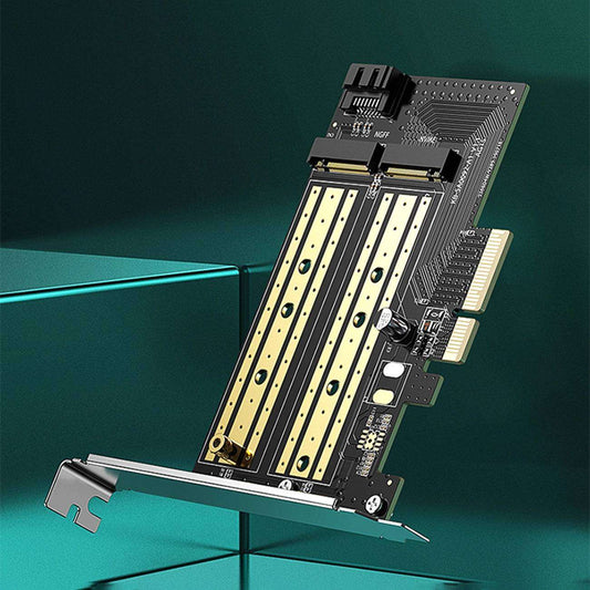 Ugreen PCIe 3.0 x4 Expansion Card Adapter | Dual M.2 SSD Slots - MIZO.at