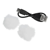 Wireless Lavalier Microphone Type C Double with Long Hair K1 White - MIZO.at
