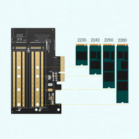 Ugreen PCIe 3.0 x4 Expansion Card Adapter | Dual M.2 SSD Slots - MIZO.at