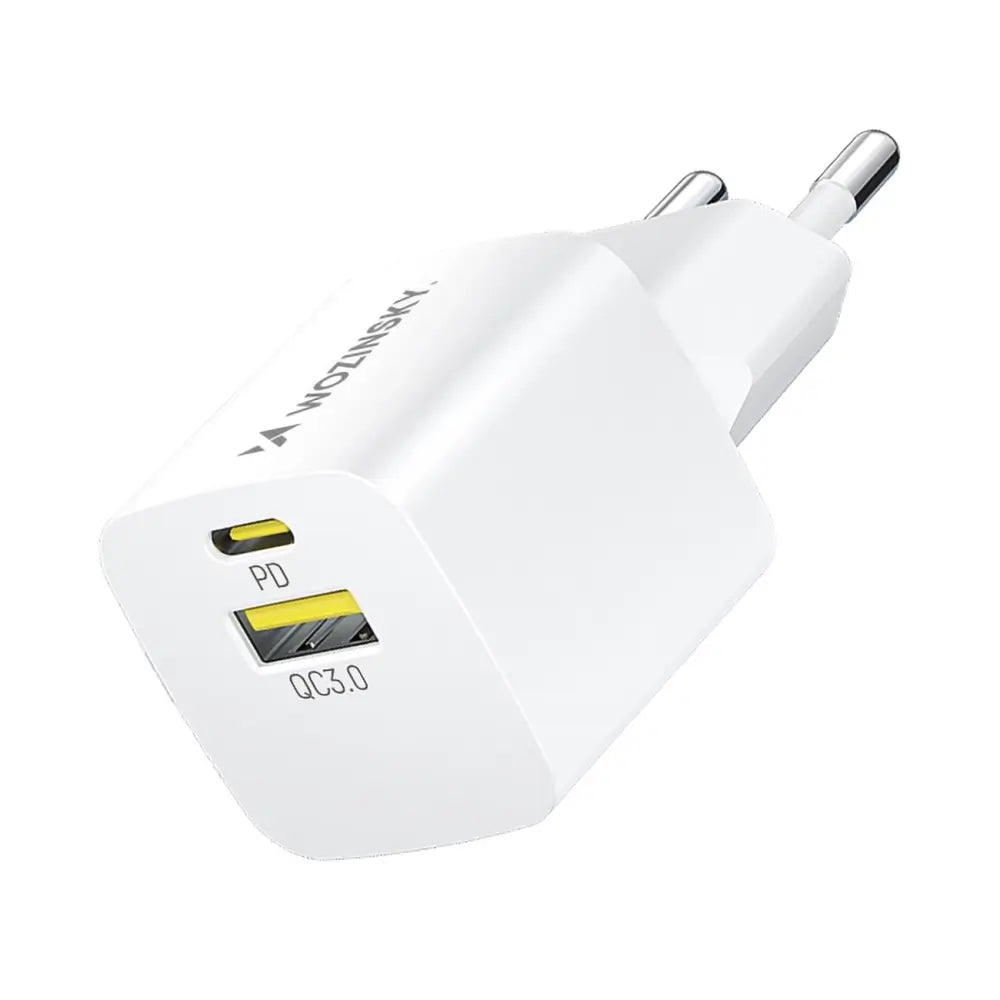 Wozinsky WWCEAC 33W GaN Ladegerät USB-A + USB-C Weiß - MIZO.at