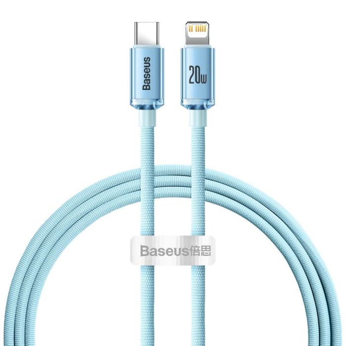 USB C auf Lightning Kabel 1,2 m 20W Schnellladen iPhone Baseus Crystal Shine - MIZO.at