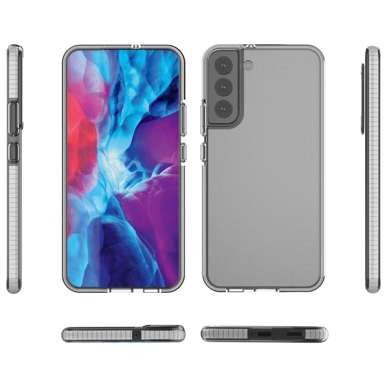 Samsung S22+ Spring Case | Black Frame Gel Cover - MIZO.at