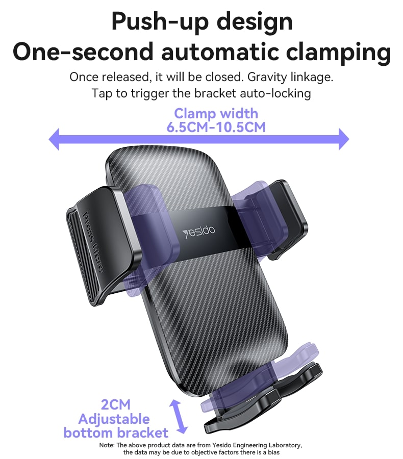YESIDO Car Holder C251 | Air Vent Mount Black - MIZO.at