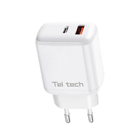 Teltech GaN Netzladegerät USB-C 45W PD PPS Weiß