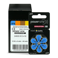 Power One Evolution 675 PR44 Batteries Made in Germany - MIZO.at