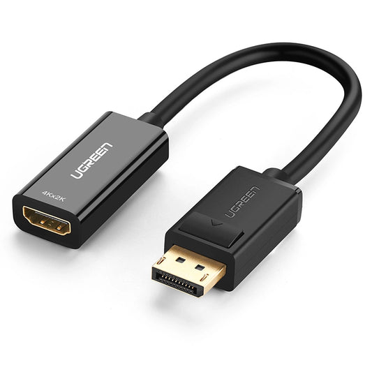 Ugreen DisplayPort-HDMI Adapter 4K – 10m Gold-Stecker Schwarz - MIZO.at
