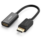 Ugreen DisplayPort-HDMI Adapter 4K – 10m Gold-Stecker Schwarz - MIZO.at