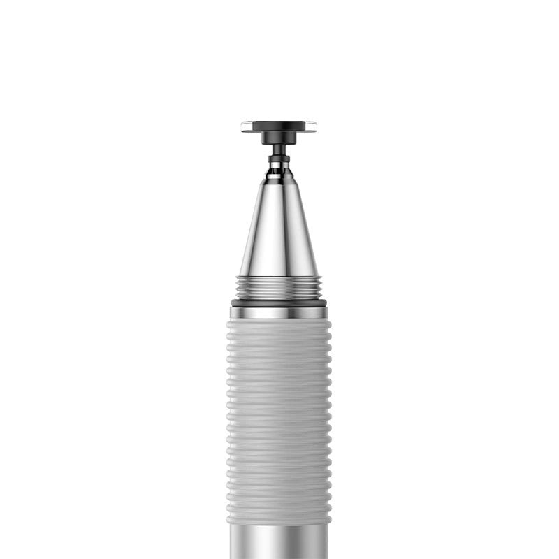 Capacitive Stylus & Gel Pen | Precision Disc | Silver - MIZO.at