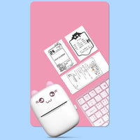 Mini Pocket Printer 5 Rollen Thermopapier Rosa - MIZO.at