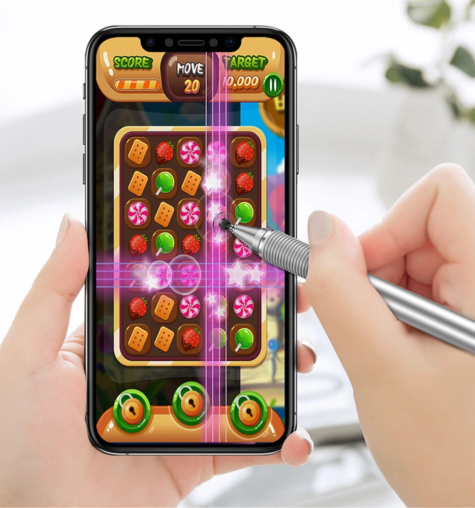 Capacitive Stylus & Gel Pen | Precision Disc | Silver - MIZO.at