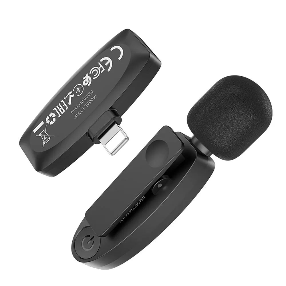 Hoco Wireless Microphone | iPhone Lightning | Black - MIZO.at