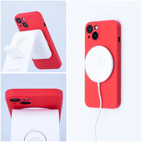 Silikon MagSafe Case iPhone 14 Rot Magnetisch