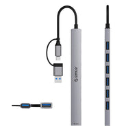 Orico YSA2-U3 7-Port USB Hub Docking Station – Gray - MIZO.at