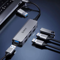 Orico YSA2-U3 7-Port USB Hub Docking Station – Gray