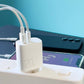 Joyroom Schnellladegerät – Dual USB Quick Charge Power Delivery Weiß - MIZO.at