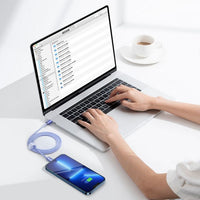 iPhone Ladekabel USB C auf Lightning 20W Schnellladen 1,2 m Baseus Lila - MIZO.at