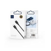 30W USB-C to Lightning Cable | Pioneer Series, 1m, Black - MIZO.at