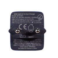 Joyroom TCG01 65W GaN Ladegerät 2×USB-C + USB-A + 100W Kabel Schwarz - MIZO.at