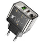 Hoco N34 20W Dual Ladegerät USB-A + USB-C QC3.0 PD Transparent - MIZO.at
