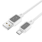 HOCO USB-A auf Micro-USB Kabel | 2.4A Schnellladung X108 1m Weiß - MIZO.at