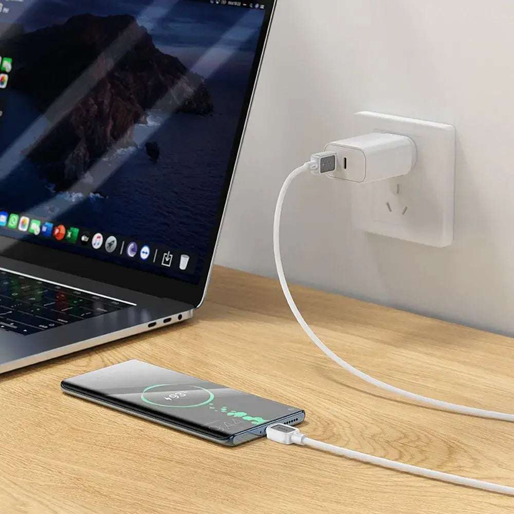 HOCO USB A to Micro USB Cable 2.4A X108 1m White - MIZO.at