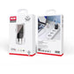 XO CE05 Clear Wall Charger 30W PD + 18W QC – Transparent Braun - MIZO.at