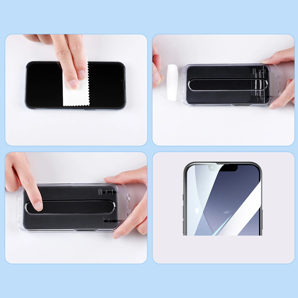 iPhone 14 Pro Max Tempered Glass 9H | Easy Fit with Mounting Rack - MIZO.at