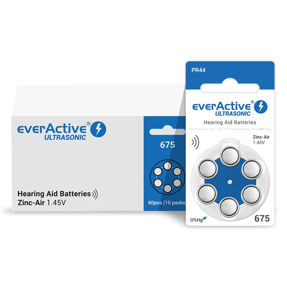 everActive ULTRASONIC 675 PR44 Batteries 6er Pack - MIZO.at
