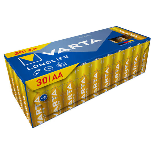 VARTA Longlife AA LR6 1,5V Alkaline-Batterien – 30er Pack