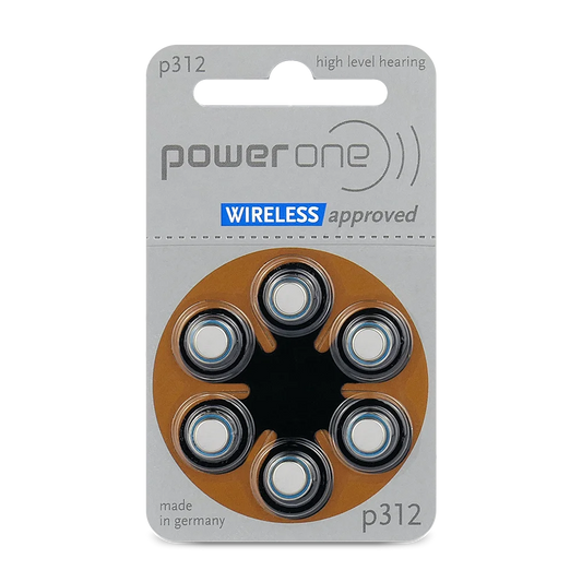 6er Pack Power One Varta Hörgerätebatterien 312 PR41 1,45 V - MIZO.at