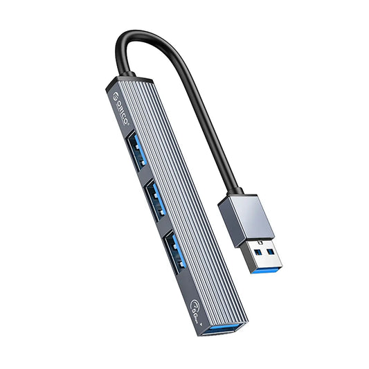 Orico AH-A13 USB Hub 4-Port | 1x USB 3.0 + 3x USB 2.0 - Gray - MIZO.at