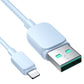 Lightning USB Kabel, 1,2 m Blau – 2,4A Schnellladen & Datentransfer - MIZO.at