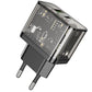 Hoco N34 20W Dual Ladegerät USB-A + USB-C QC3.0 PD Transparent - MIZO.at