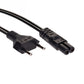 Akyga AK-RD-01A Stromkabel 1,5m | IEC C7 Euro-8-Kupplung Schwarz - MIZO.at
