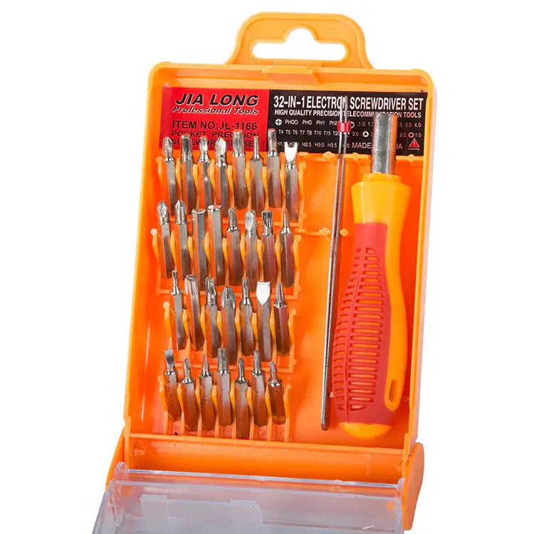 Präzisions-Schraubendreher-Set 32in1 Magnetisch – Orange - MIZO.at