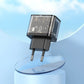 Hoco N34 20W Dual Ladegerät USB-A + USB-C QC3.0 PD Transparent - MIZO.at