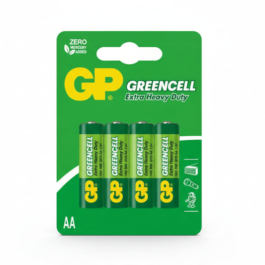 GP GreenCell AA R6 Zinc-Carbon Batteries 4er Pack - MIZO.at