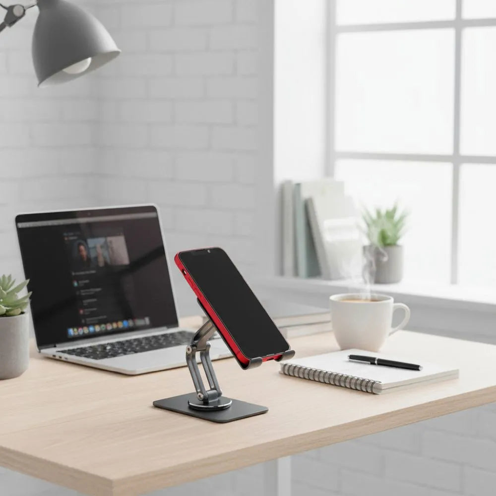 Handy & Tablet Halter faltbar 360° drehbar Aluminium Tisch Stand - MIZO.at