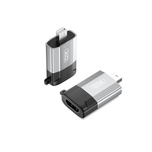 XO GB015 Mini DisplayPort to HDMI Adapter | 4K Gray - MIZO.at