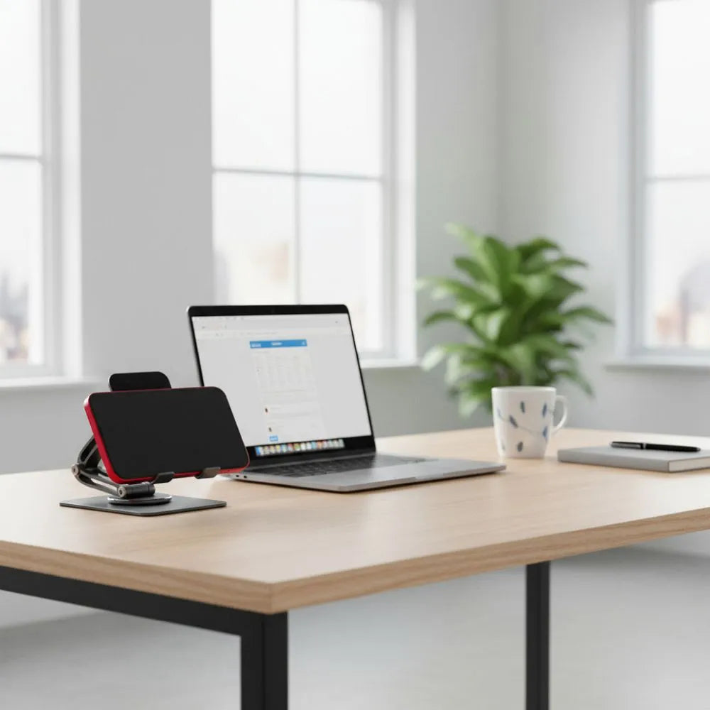 Handy & Tablet Halter faltbar 360° drehbar Aluminium Tisch Stand - MIZO.at