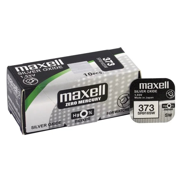 Maxell 373 SR916SW Silberoxid Knopfzelle Batterie 1,55V – 3 Stk. - MIZO.at
