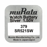 Murata 379 SR521SW Silber Knopfzelle 1,55 V - MIZO.at
