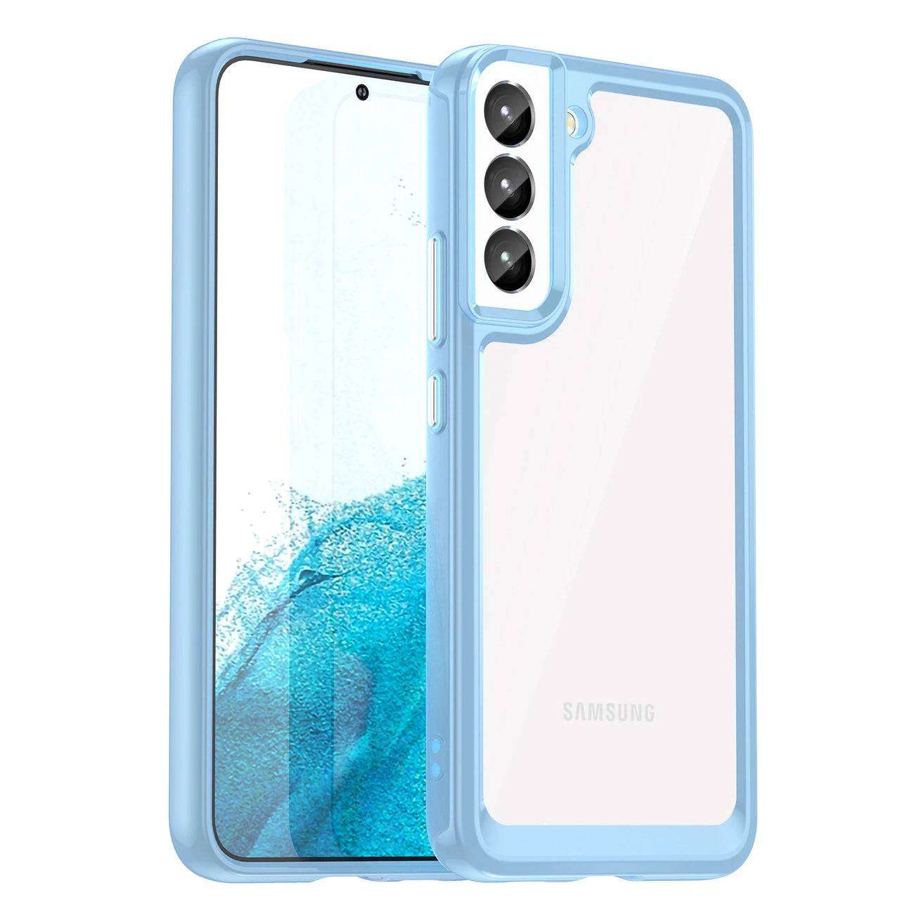 Samsung Galaxy S23 Outer Space Case | Blue Hybrid Protection - MIZO.at