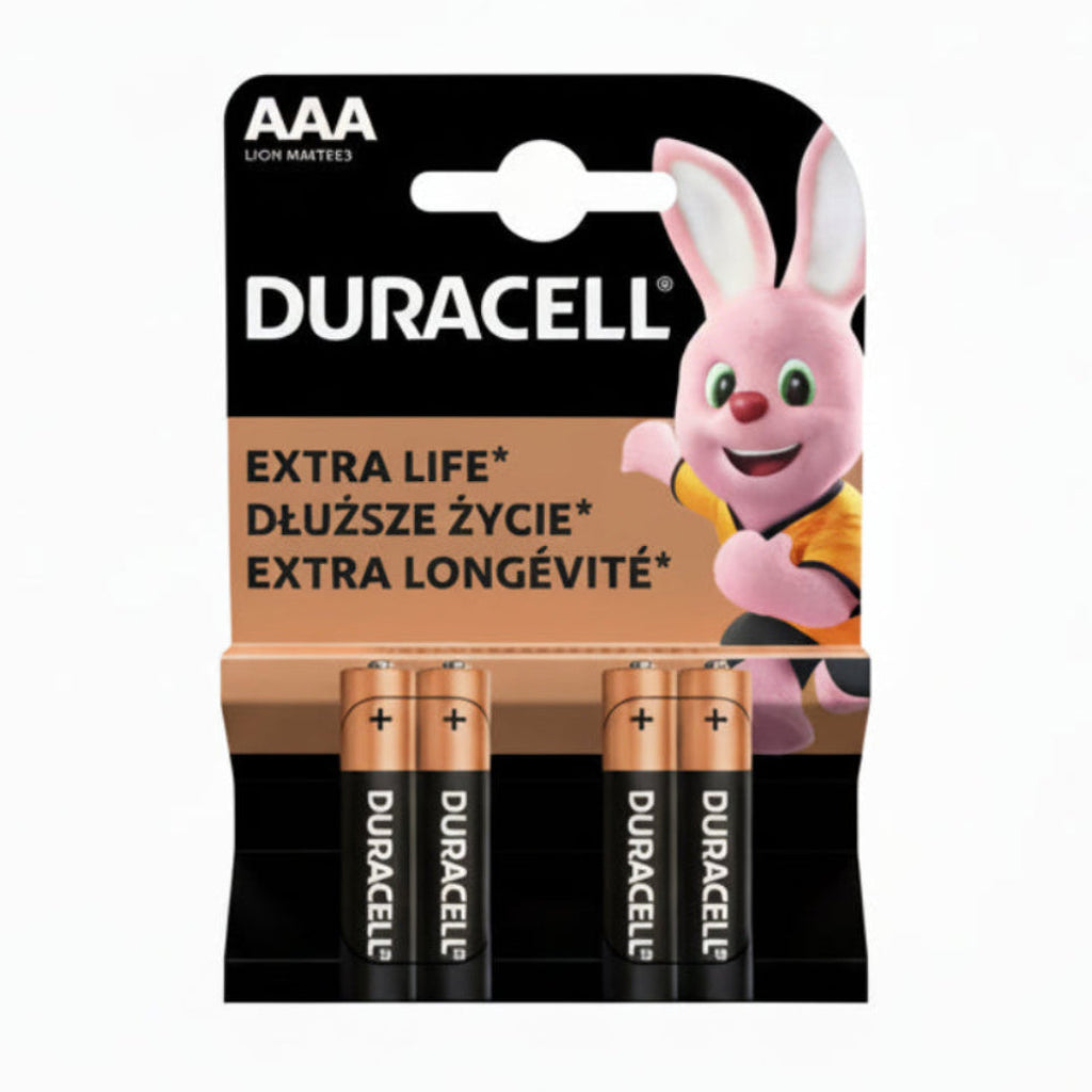 4er Pack Duracell AAA LR03 Alkaline Batterien 1,5 V
