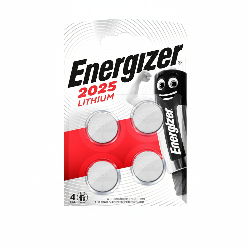 Energizer CR2025 Lithium Batterien 4er Pack – 3,0V Knopfzellen