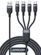 USB Type-C 2x Lightning & Micro USB Cable | 3.5A, 1.2m, Black - MIZO.at