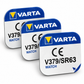 VARTA 379 SR521SW 1,55V Silberoxid Knopfzellen – 3er Pack