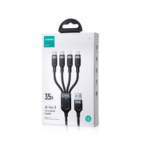 USB Type-C 2x Lightning & Micro USB Cable | 3.5A, 1.2m, Black - MIZO.at
